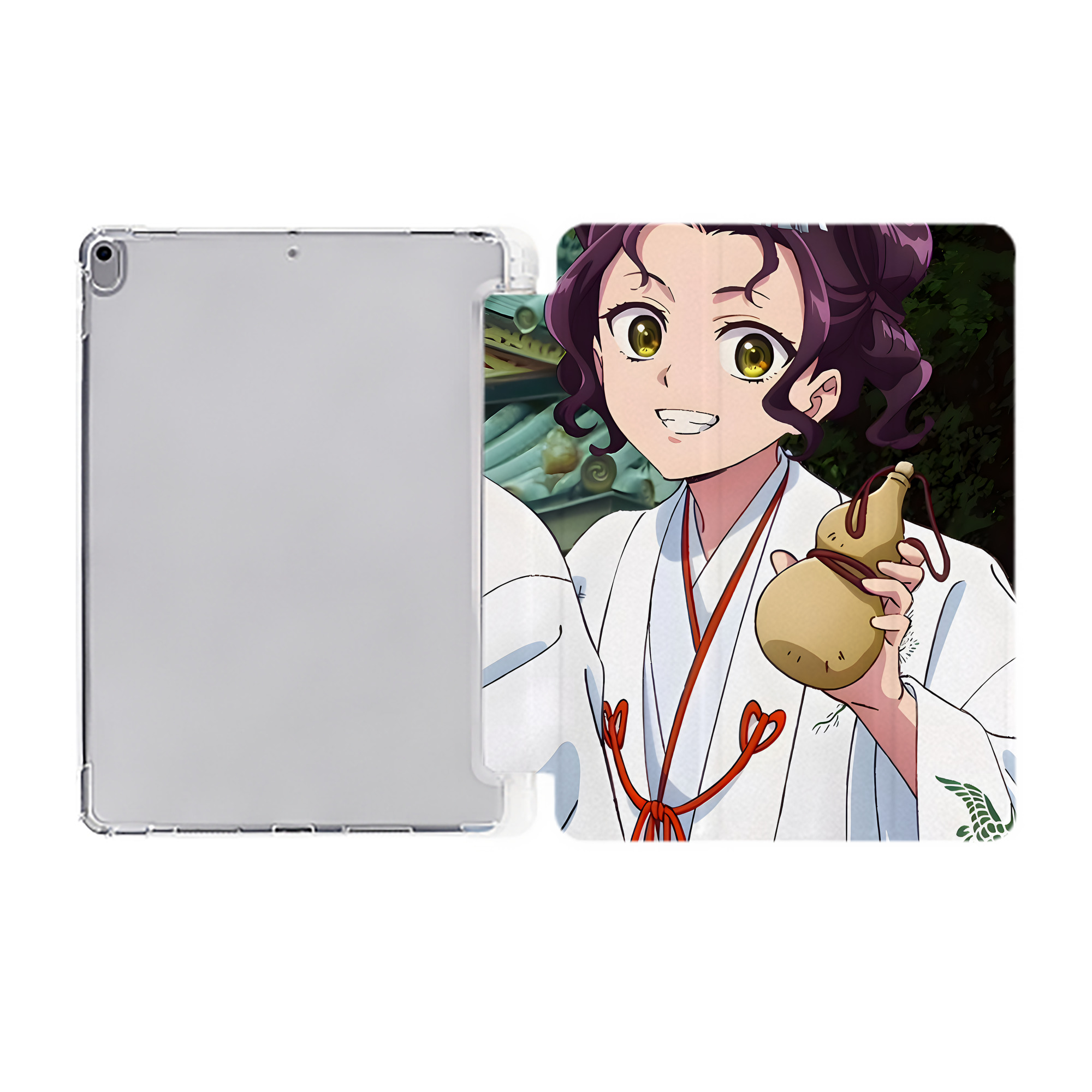 （画像用） 薬屋のひとりごと The Apothecary Diaries IPad ケース ペン収納付き 三つ折りスタンド PUレザー×シリコン 対応機種9.5/10.5/10.9インチ